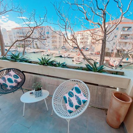 Superbe T2 Au Calme Avec Balcon Sur La Marina - 10 Apartment Canet-en-Roussillon Luaran gambar