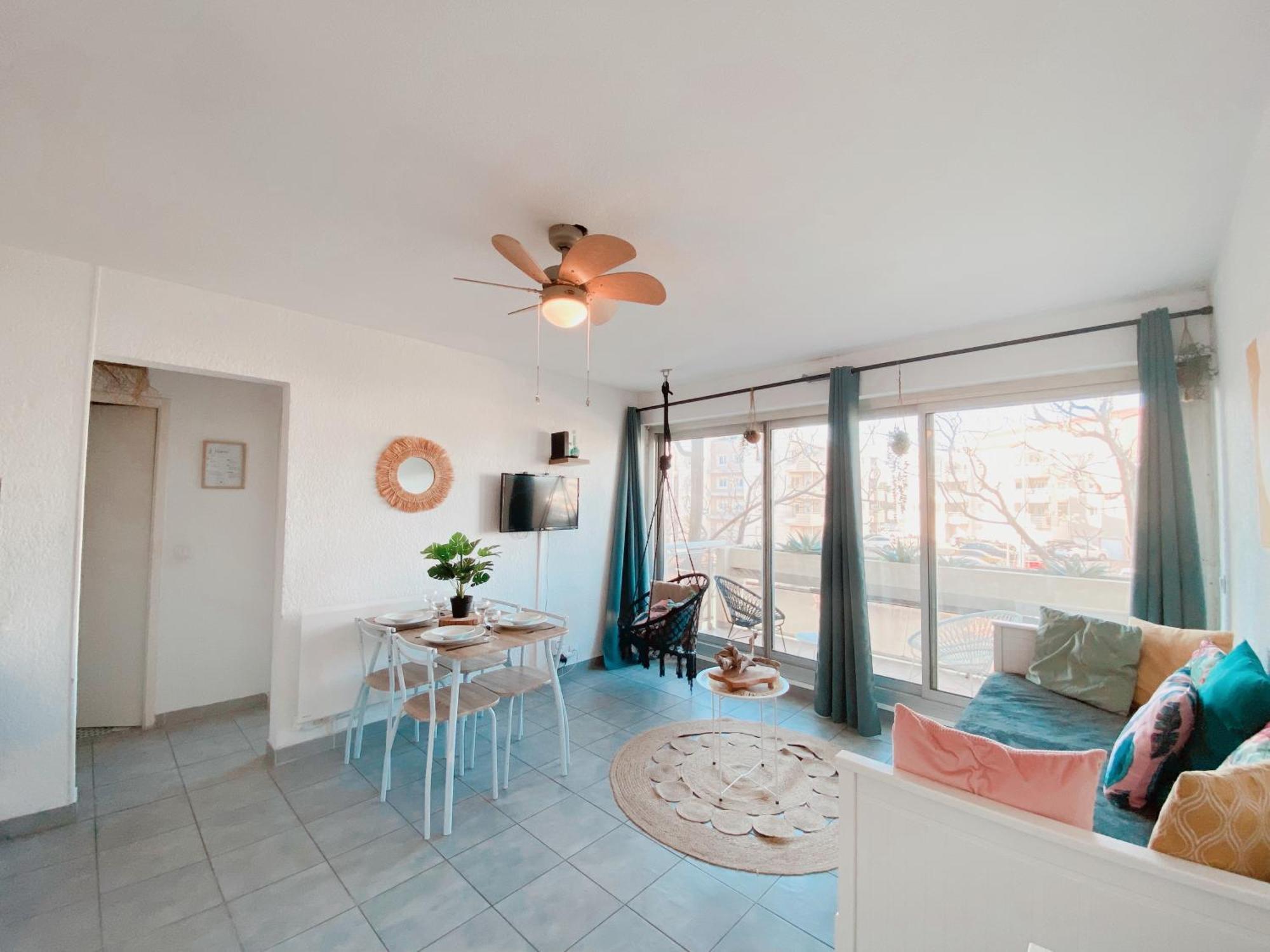Superbe T2 Au Calme Avec Balcon Sur La Marina - 10 Apartment Canet-en-Roussillon Luaran gambar